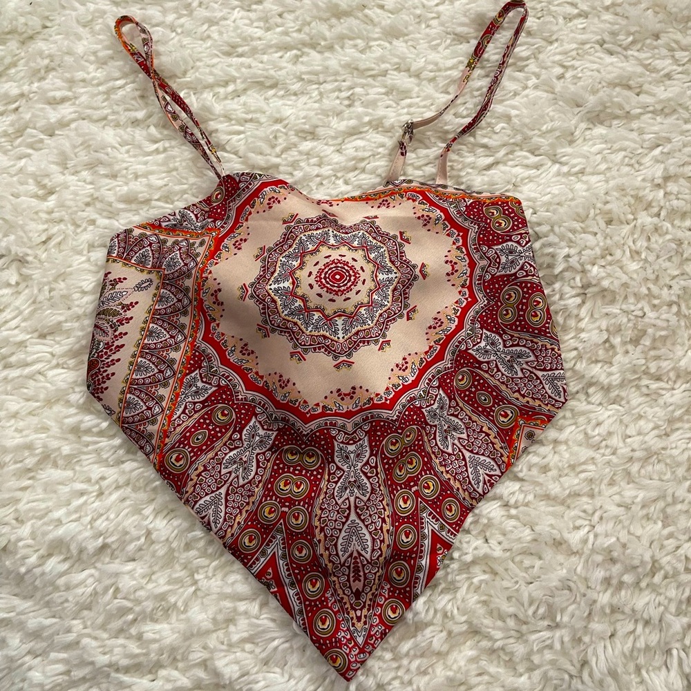 Silk bandana top